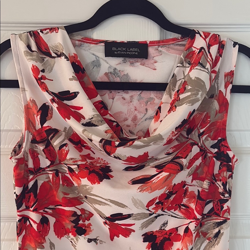Evan Picone Black Label Floral Top